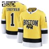 Lasten NHL Boston Bruins Pelipaita 2025-26 Fanatics NHL Stadium Series Premium Jeremy Swayman Gold